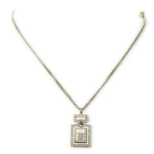 Chanel Pearl Rhinestone Perfume Bottle Necklace